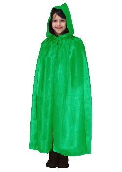 MANTELLO CAPPUCCIO BAMBINO VERDE